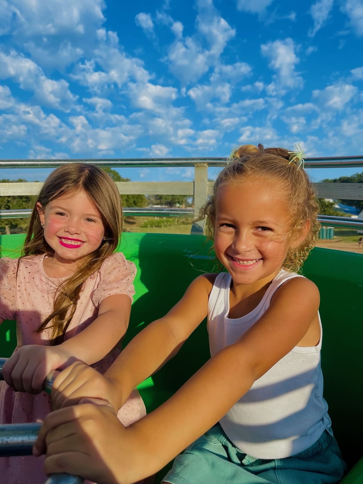 Girls Riding Ferris Wheel at Mainstay Farms
